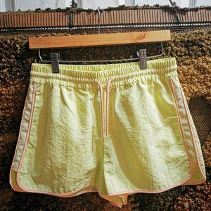 Banana yellow Zara workout exercise gym shorts